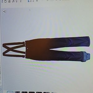 CREATMO US insulated snow pant snowboard suspender waterproof black XXL …NEW